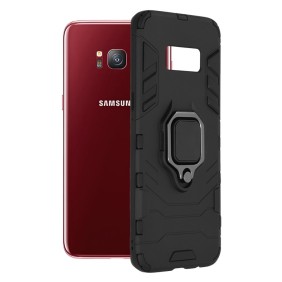 Husa pentru Samsung Galaxy S8 - Techsuit Silicone Shield - Black