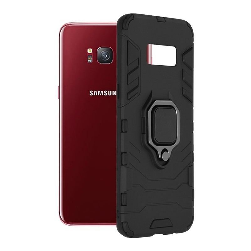 Husa pentru Samsung Galaxy S8 - Techsuit Silicone Shield - Black