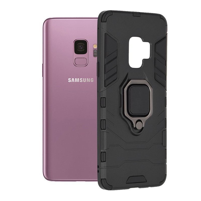 Husa pentru Samsung Galaxy S9 - Techsuit Silicone Shield - Black