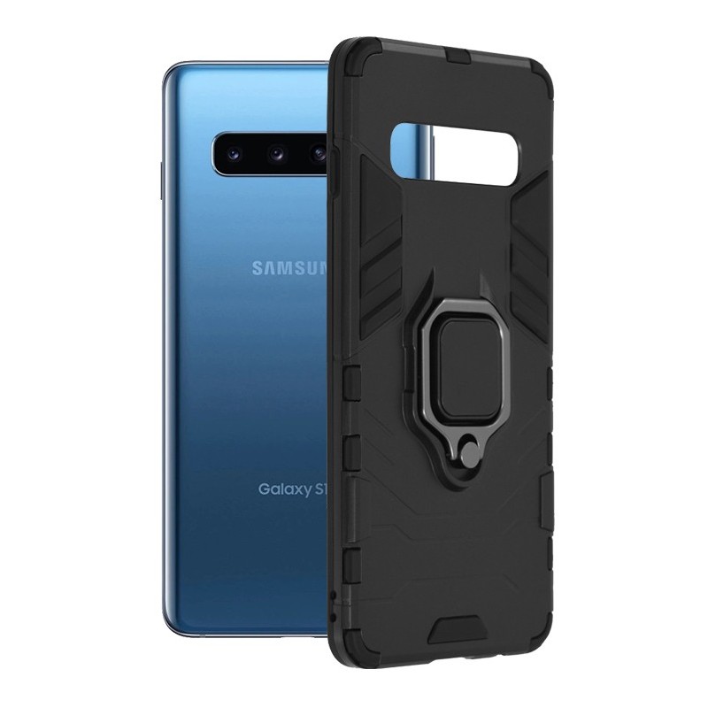Husa pentru Samsung Galaxy S10 - Techsuit Silicone Shield - Black