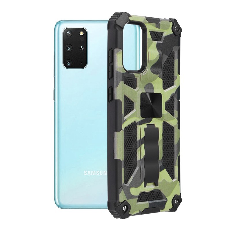 Husa pentru Samsung Galaxy S20 Plus / S20 Plus 5G - Techsuit Blazor Series - Camo Lime